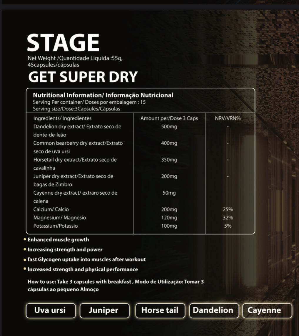 STAGE Retenção líquidos
