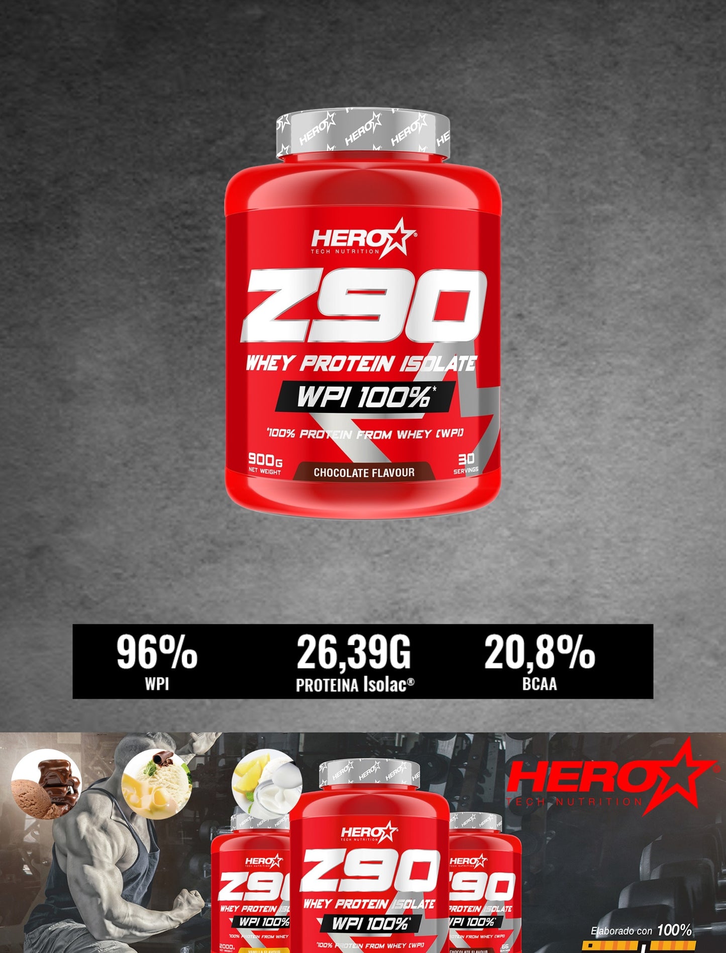 PROTEÍNA ISOLADA W80 HERO